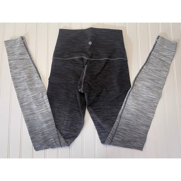 EUC Lululemon Wunder Under Hi-Rise Tight Ombre Melange Leggings - Size Women's 8 - Picture 1 of 9